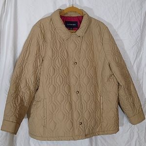 Women's quilted jacket, 2X, tan